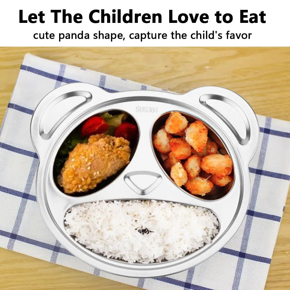 Панда мультфильм 304 Ланч-бокс из нержавеющей стали нетоксичный пищевой контейнер