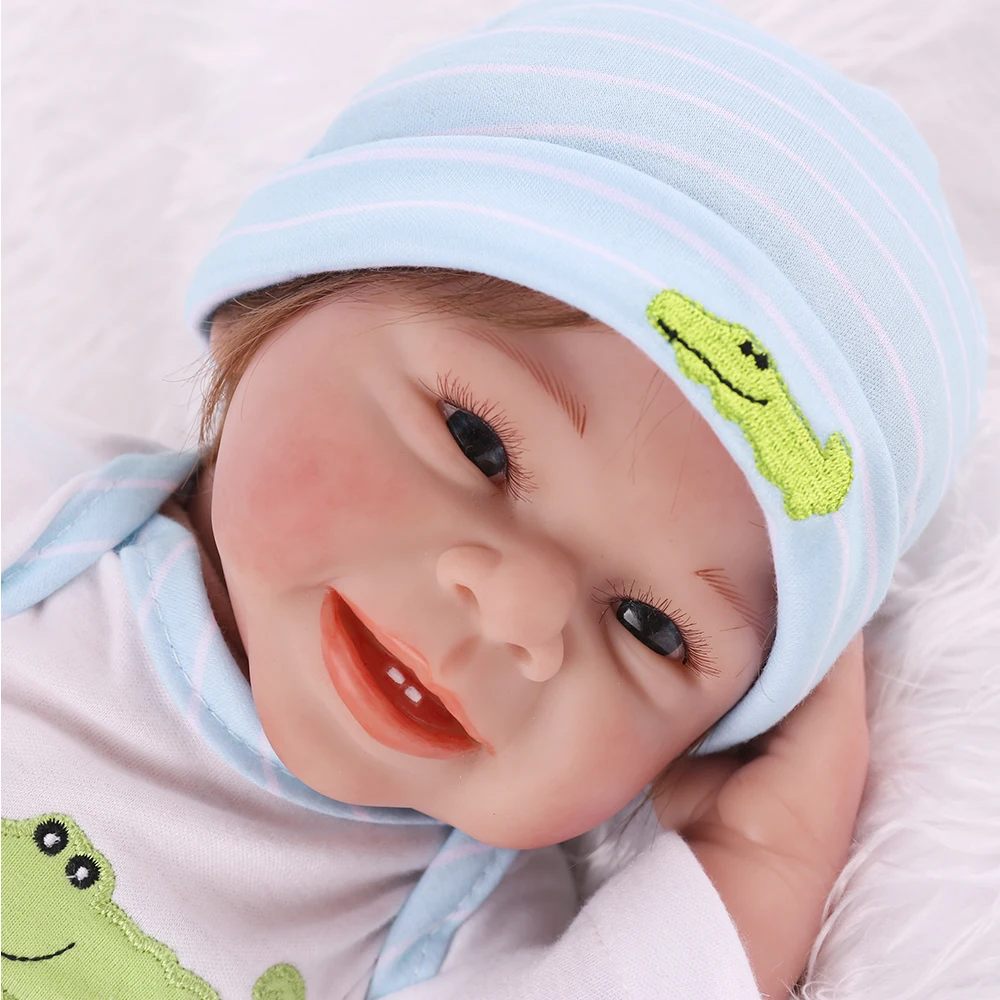 55 см мягкая Настоящее сенсорный силиконовые boneca bebes реборн силиконовая