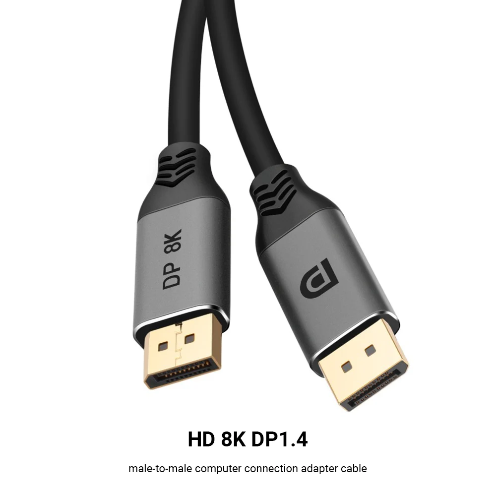 1.4 DisplayPort Adapter Cable 2K 165Hz 4K 144Hz 8K 60Hz DP Male to Male HD Display Cable Adapter for Laptop Projector dp cable 8k 4k 144hz 165hz display port 1 4 cable monitor displaypor cable dp1 2 adapter video meta transport game graphics car