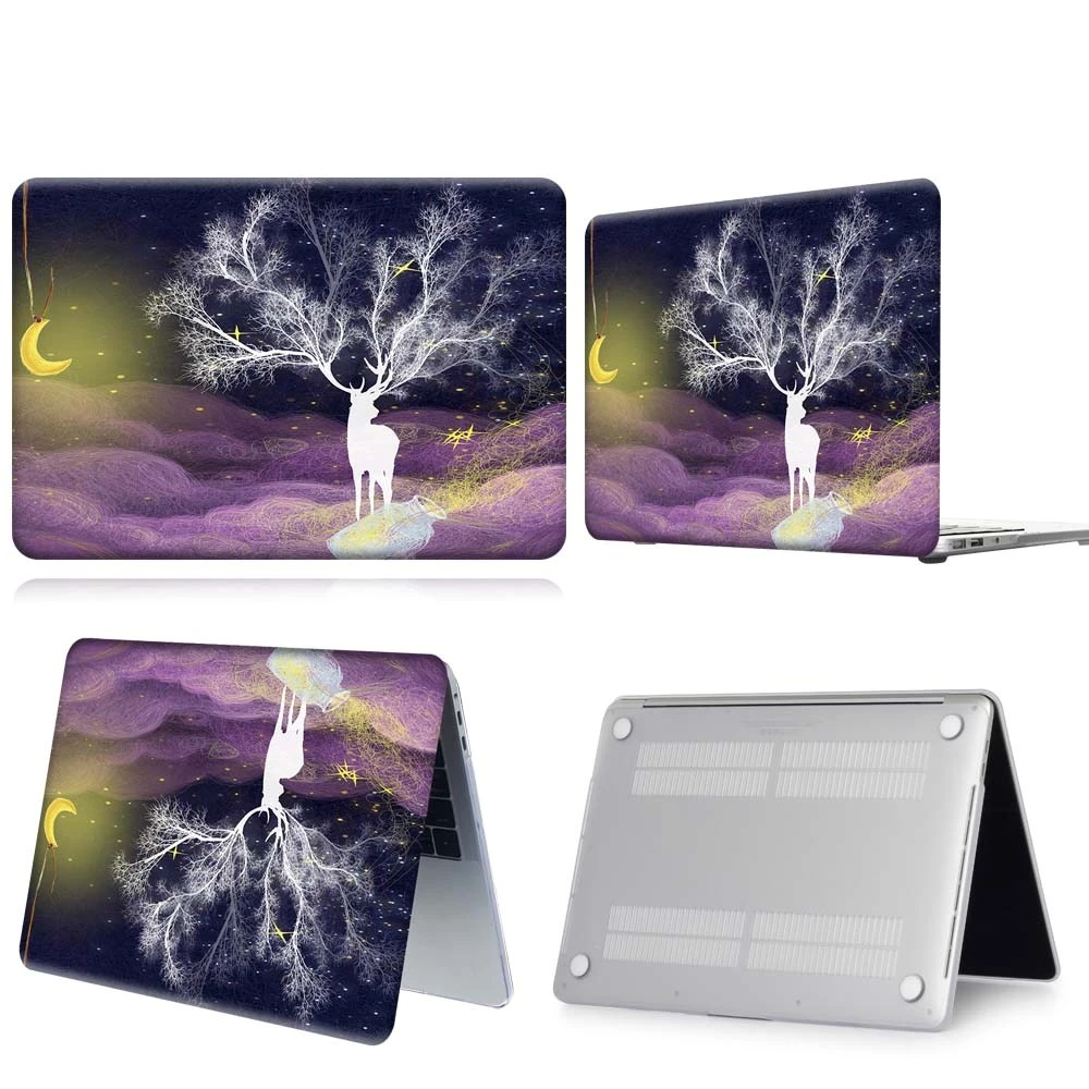 

Fantasy Single White Deer Paint Laptop Case For Apple Macbook 12/Air 11 13 A2337/Pro 13(A2251 A2289) 15 16/Pro 13 A2338
