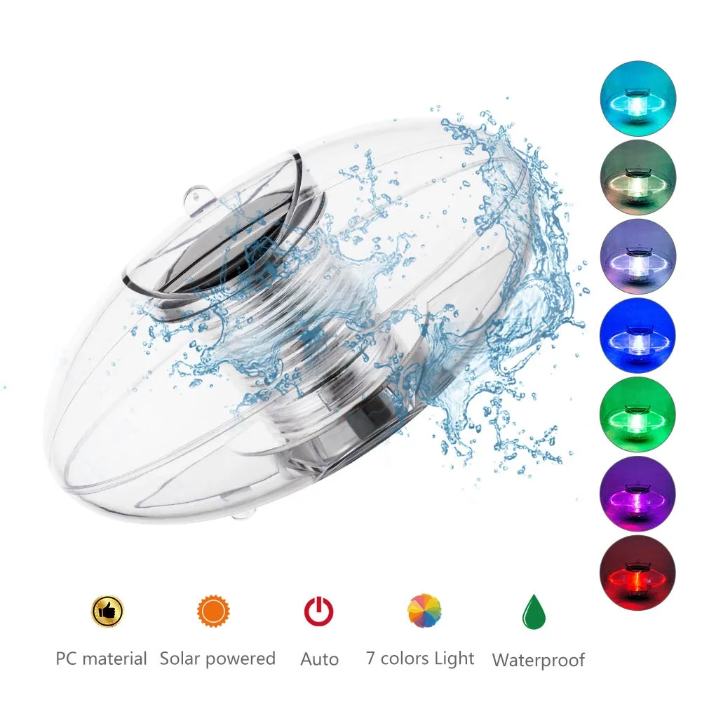 

LED Solar Globe Floating Light Waterproof Pond Color Changing Colorful Ball Lamp Summer Party Pond Pool Decoration