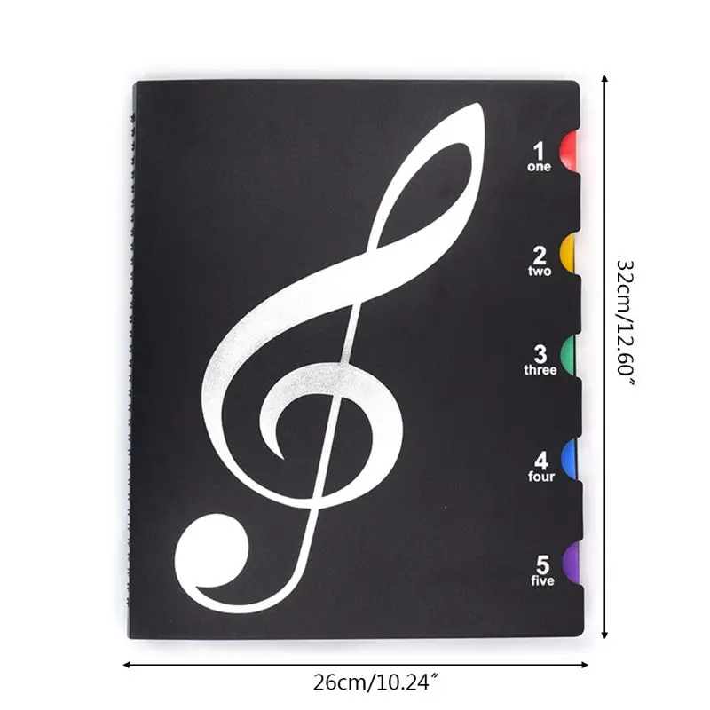 

Creative A4 Music Book Folders Piano Multi Function Score Practical File Holder