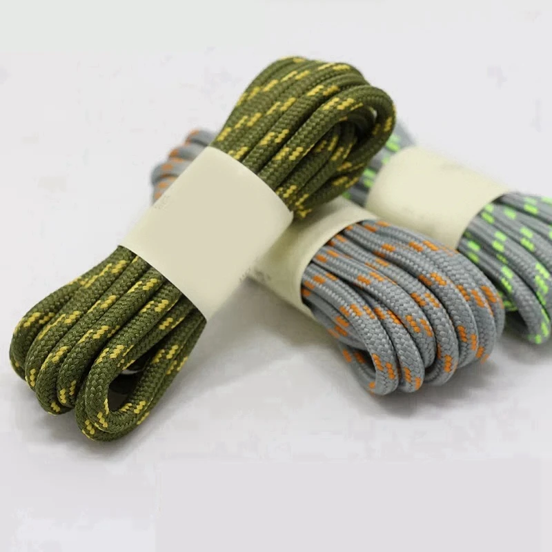 1Pair Round Shoelaces Outdoor Hiking Sports Shoe Laces Kids Sneakers Shoelaces Length 100/120/140/160CM Lacets Baskets 19 Colors