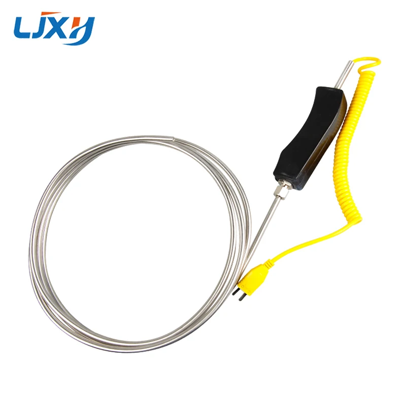 

LJXH WRNK-187/104M 8mm Handle K Type Handheld Armored Thermocouple Aluminum/Zinc Water Special High Temperature Furnace Probe