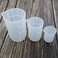 clear silicone cup diy craft mixing measuring cup resin glue tools handmade crystal jewelry making 100ml350ml750ml