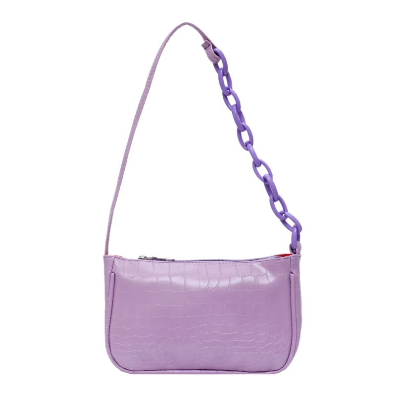 Маленькие сумки на плечо из искусственной кожи с цепочкой карамельных цветов для