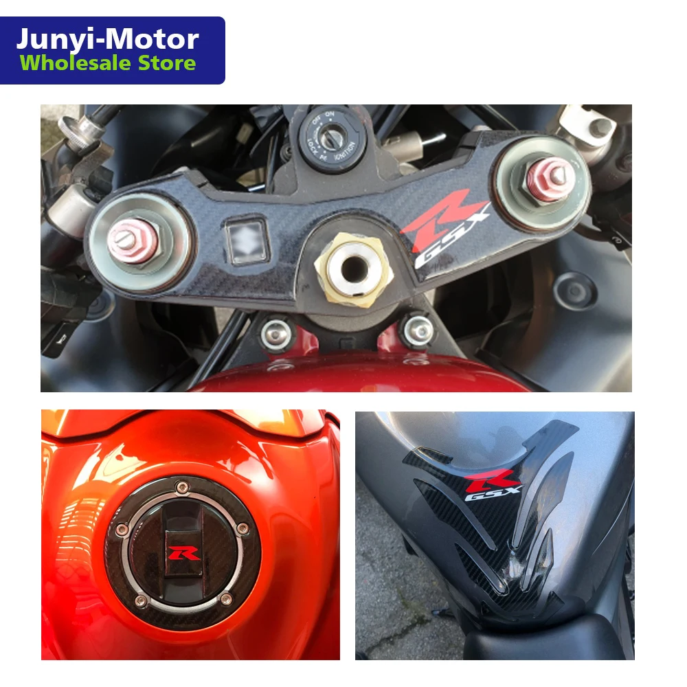 Для Suzuki GSX R GSXR1000 2005 2006 K5 K6 крышка бака наклейка передний конец верхний зажим