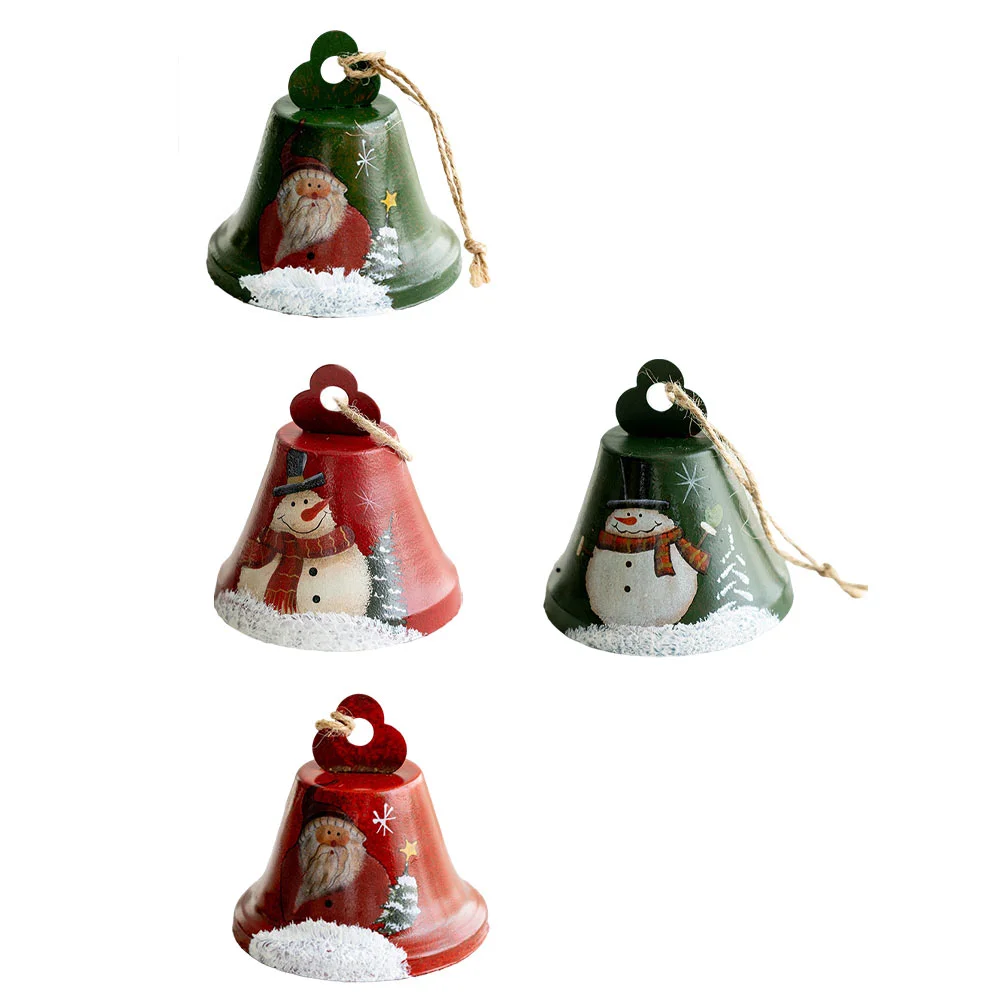 

4pcs Christmas Small Bells Xmas Tree Mini Hanging Bells Lovely Party Pendants
