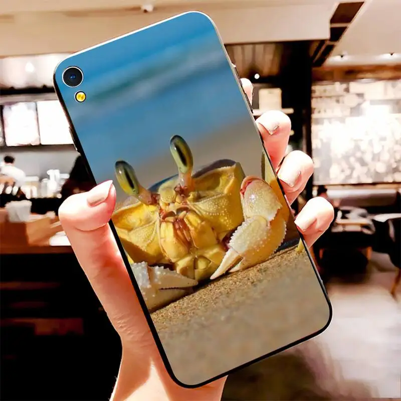 PENGHUWAN очаровательный краб черный мягкий чехол для телефона из ТПУ Vivo Y91c Y17 Y51 Y67 Y55