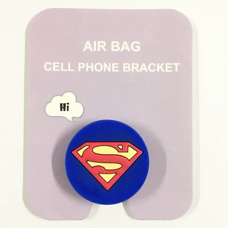 Милый круглый держатель для телефона с мультипликационным рисунком защитой от