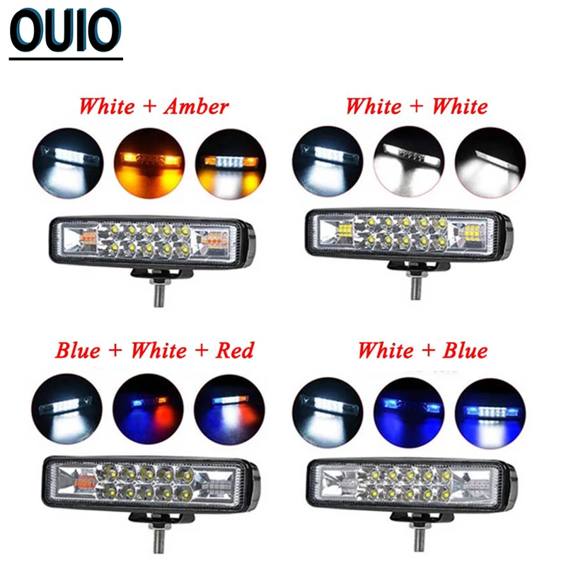 Машинка для стрижки 48 Вт 2 рядная импульсная лампа внедорожный светодиодный