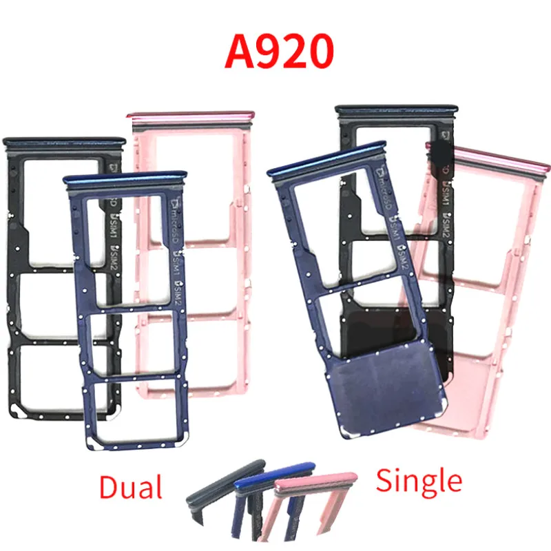 

For Samsung galaxy A9 2018 A9 Star Pro A9S SM-A920F A920DS A920 Sim Card Tray SD Reader Holder SIM Card Tray Slot Holder