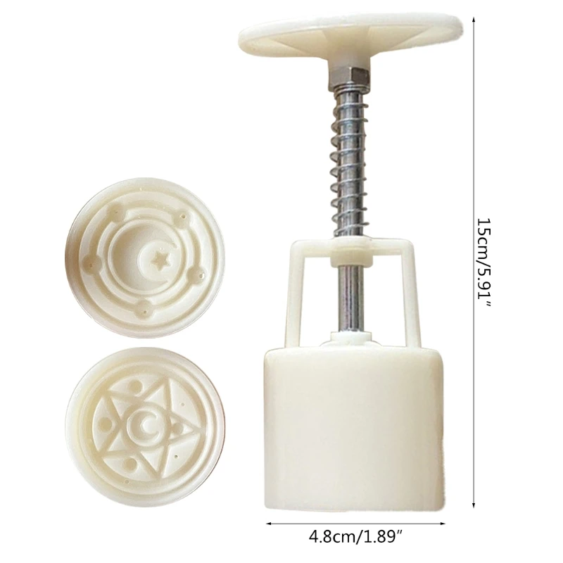 

H7EA Cake Decoration Mode Exquisite Star Pattern Thickness Adjustable DIY Pattern Bath Bombs Hand-Pressure Cutter Chinese