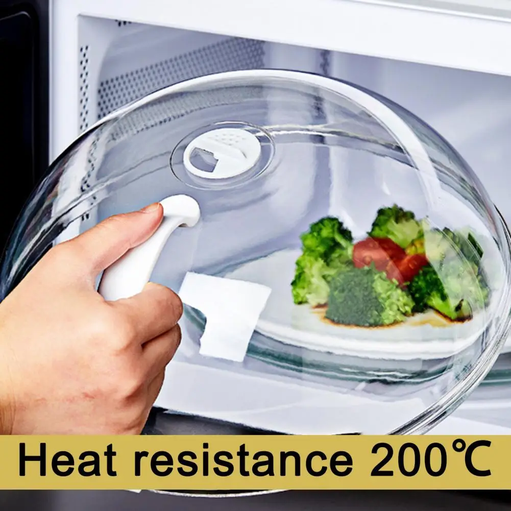 

Microwave Cover Heat-Resistant Splash-Proof Transparent Washable Effective Food Hot Dish Fresh-Keeping Lid Cover Oil-Proof Cover