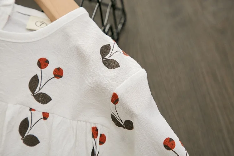 2020 весеннее Повседневное платье из 100 хлопка для маленьких девочек с длинными