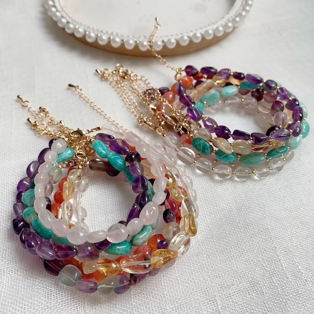 Браслеты из натуральных страз для женщин | Украшения и аксессуары