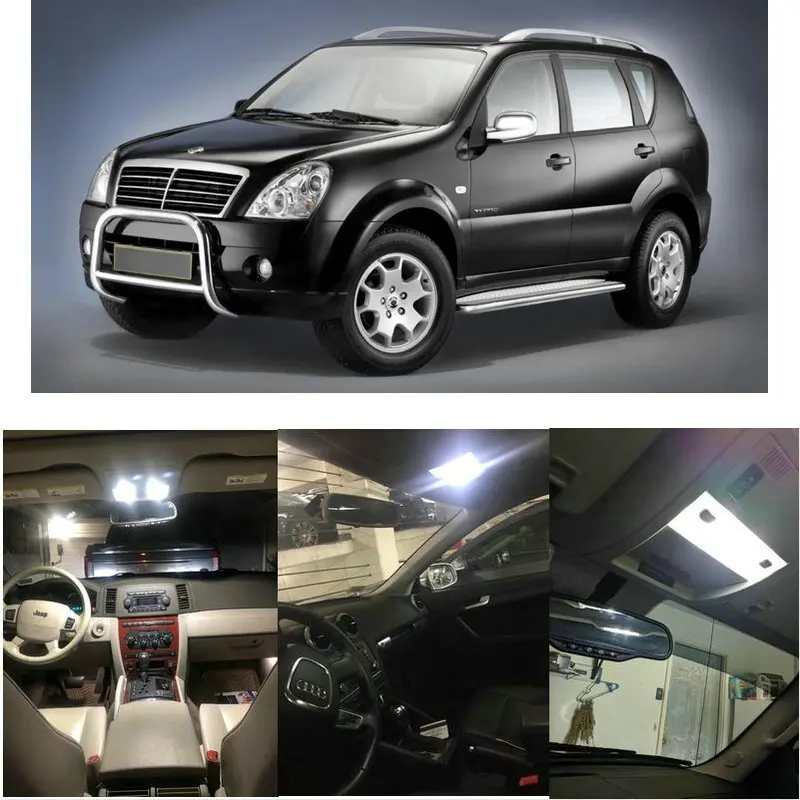 Светодиодный интерьер автомобиля огни для Ssangyong rexton 2 gab w бездорожье stavic 2005