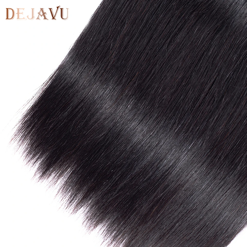 DEJAVU Прямые Наращивание Малайзии 100% человеческие волосы переплетения пучки 8-40