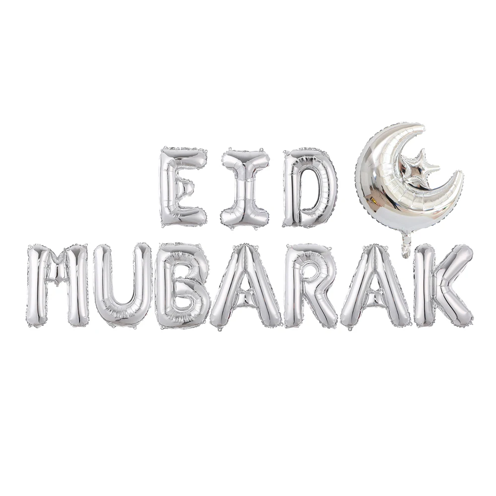 EID Мубарак буквы воздушные шары для мусульманских исламских вечерние украшения