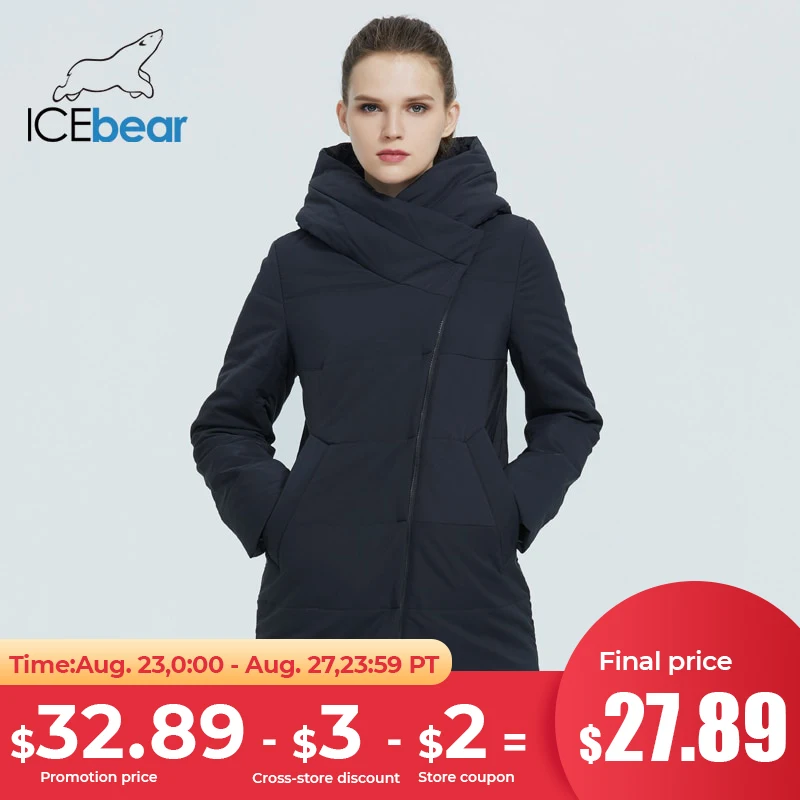  ICEbear 2021 осень новые женские пальто ветрозащитный теплая короткая куртка на молнии дизайн высокого качества женская модная одежда GWC20508…