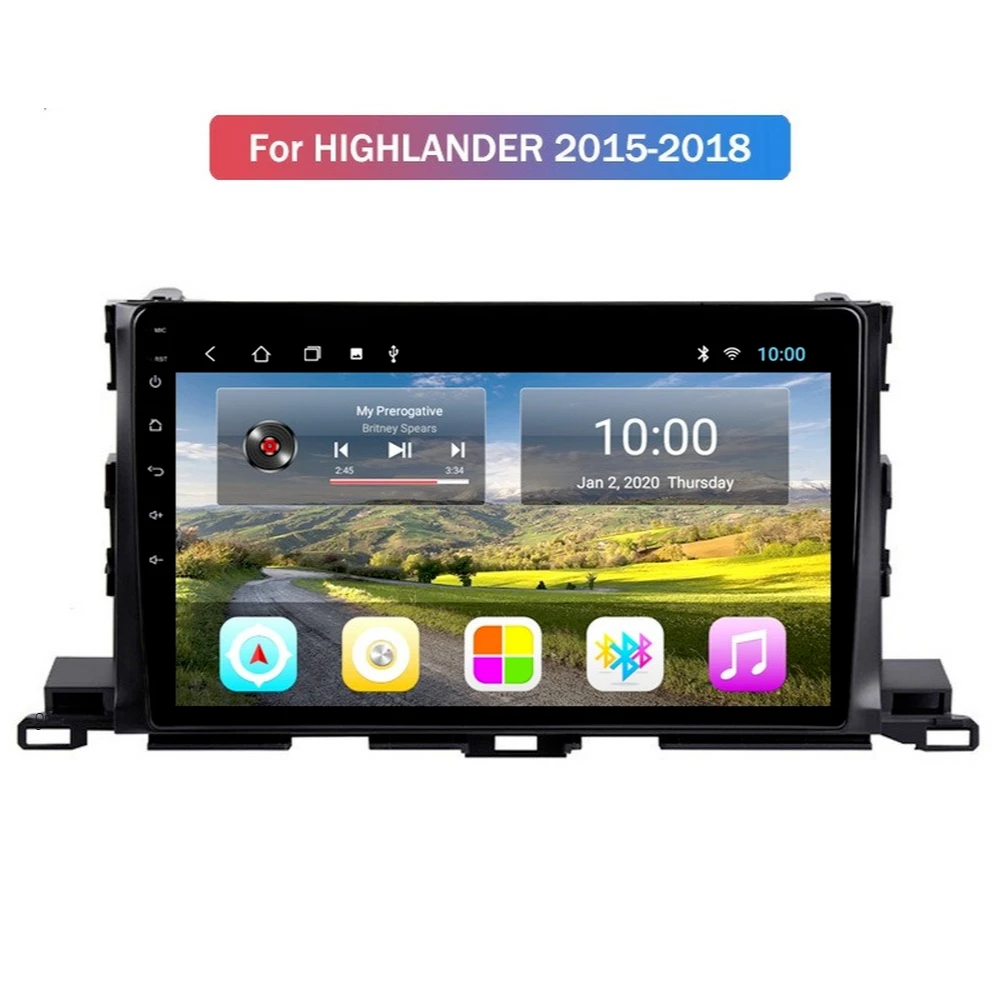 

Car GPS Navigation For TOYOTA HIGHLANDER/XU50 2014-2018 Series 4G+32G Android 10.0 Radio With Wifi 4G DSP CARPLAY