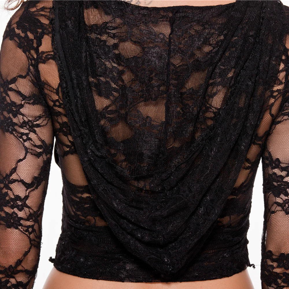 Женский комплект одежды для зачистки прозрачный танцев кружевной топ на молнии с