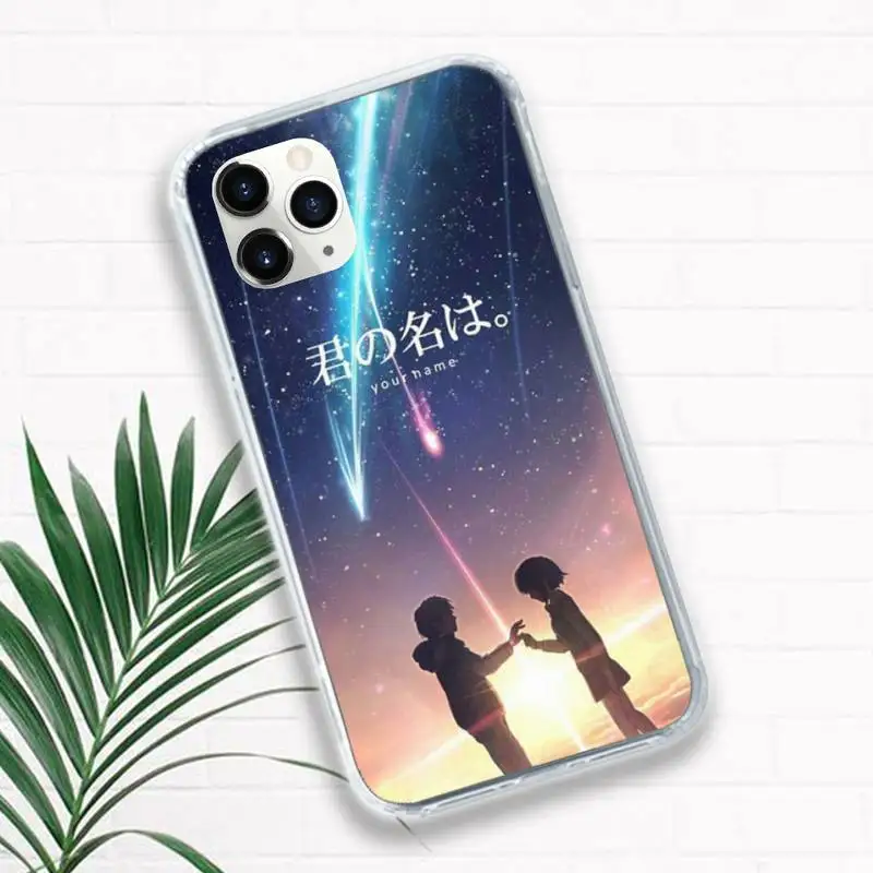 

Your Name Japanese Anime Phone Case for iPhone 11 12 pro XS MAX 8 7 6 6S Plus X 5S SE 2020 XR mini Luxury brand shell funda