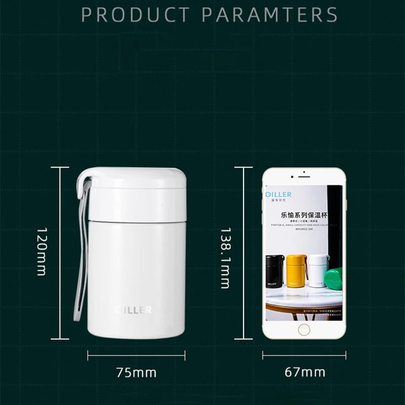 

200ml Portable Thermal Mug One Sip Drink Cup Solid Color Pocket Cup Vacuum Flask Sports Outdoor Water Bottle Logo Custom