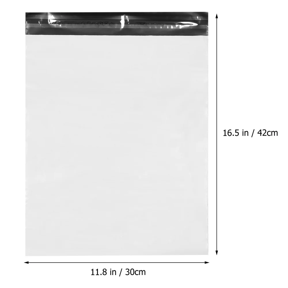 

100Pcs Useful Transportation Supply Express Accessory Storage Bag (White)