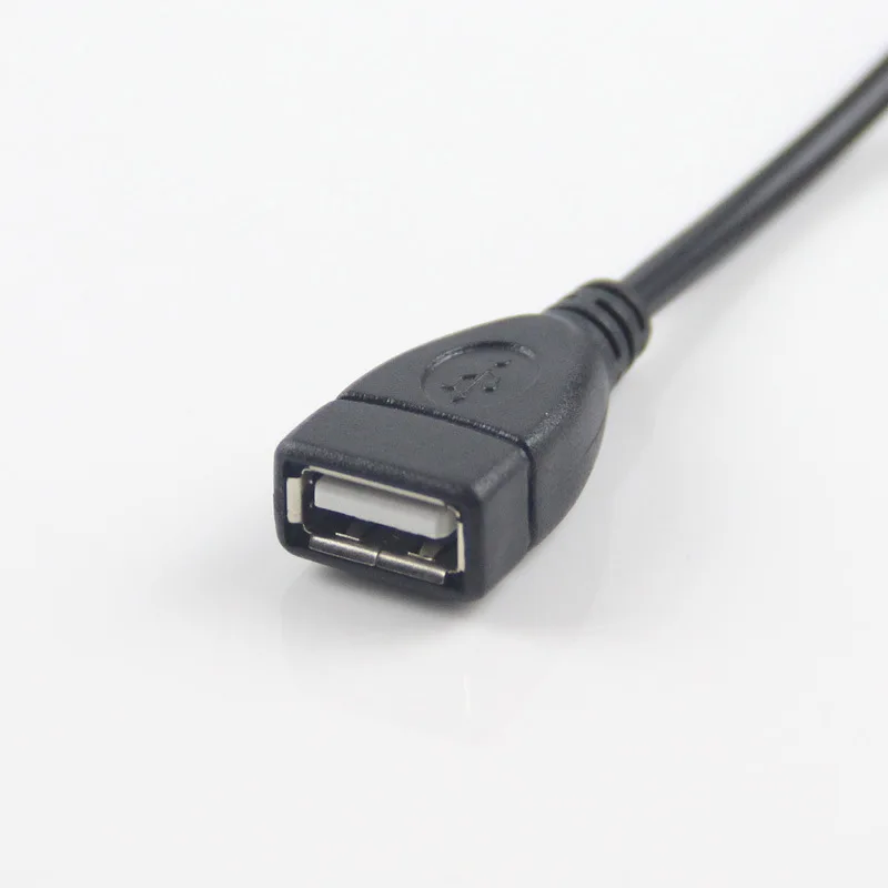 Протестированный под прямым углом Женский USB на штекер Micro USB OTG кабель адаптер для samsung LG Xiaomi Android телефон для флеш-накопителя
