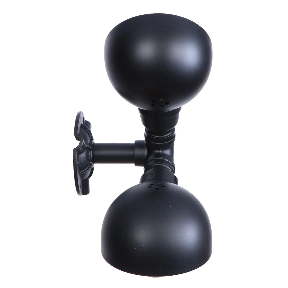 Винтажный двойной светодиодный настенный выключатель для воды железный