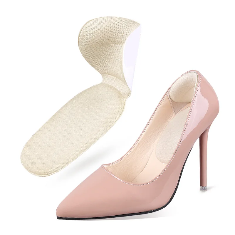 Invisible Heel Sticker Cushion Anti-pain Thickening Sponge High-elasticity Non-slip Anti-wear High Heel Shoe Pad Adjustment Size