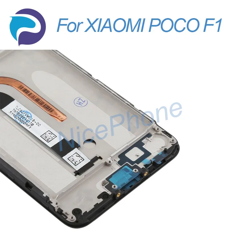 Новый оригинал + рамка для 6 18 &quotxiaomi poco F1 lcd дисплей кодирующий преобразователь