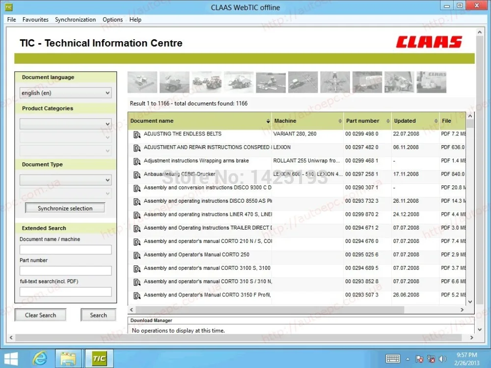 Для Claas WebTIC автономный 2015