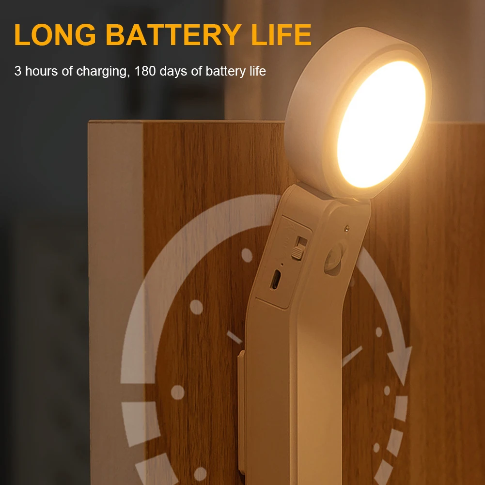 

1Pcs Motion Sensor Light LED Night light USB Rechargeable Night Lamp For Kitchen Cabinet Wardrobe Lamp Staircase Backlight