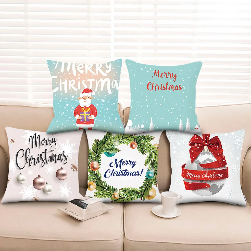 Рождественская серия домашний декор наволочка чехол полиэстер наволочки
