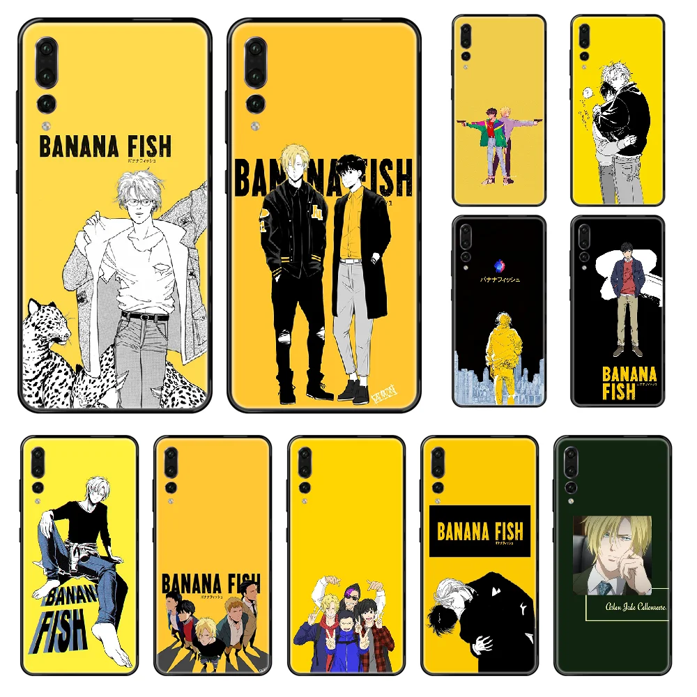 Чехол для телефона с аниме BANANA FISH Черный Роскошный чехол Huawei P 8 10 20 30 Smart Plus 2019 Z Lite