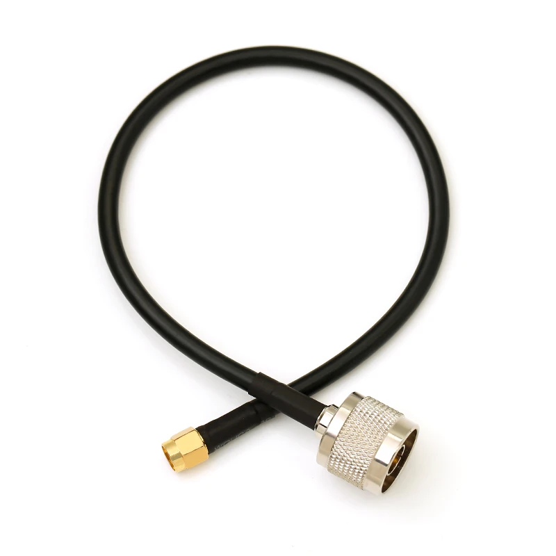 

N Male to SMA male 50-3 Pure Copper RF Cable AP Jumper N Type Male to SMA Male Test Antenna Coaxial Connect SMA Plug to N Plug
