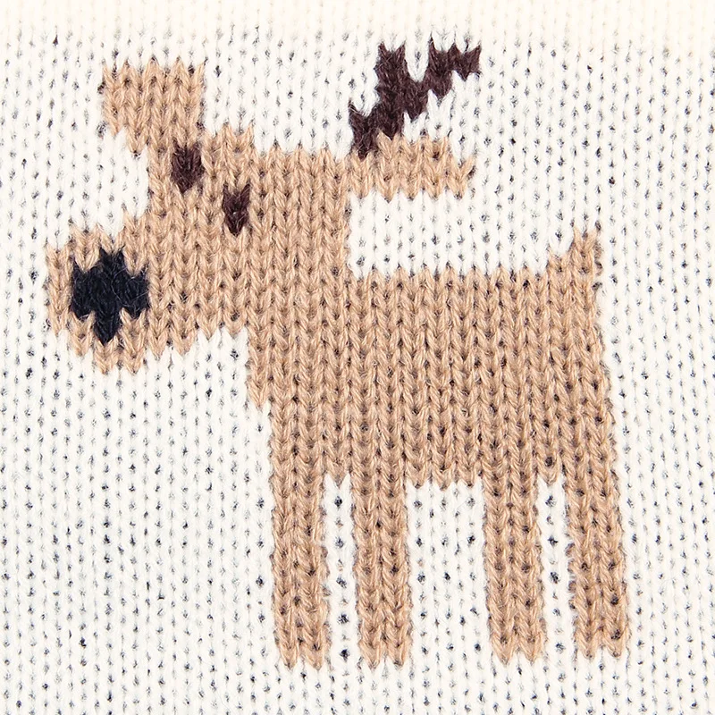 Детские свитера с рождественским оленем для маленьких мальчиков и девочек