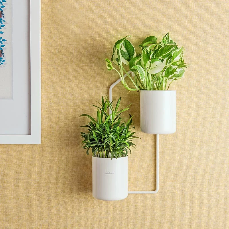 Вертикальный настенный горшок железная настенная ваза гидропоники цветочный