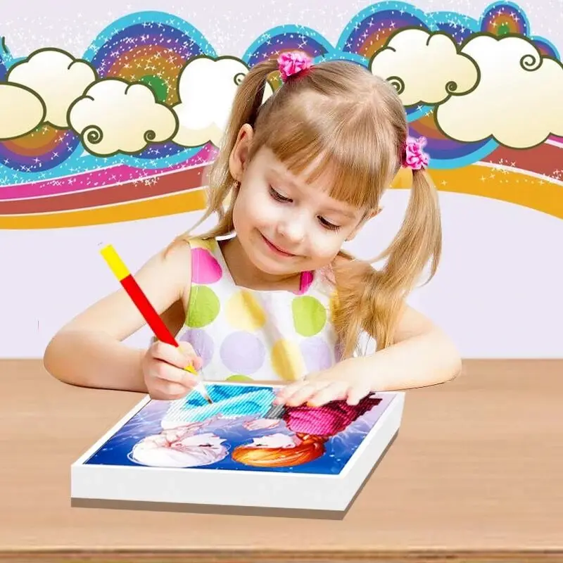 Детская рука diy5D Алмазный Мультфильм Полный творчества дома гостиная картина для