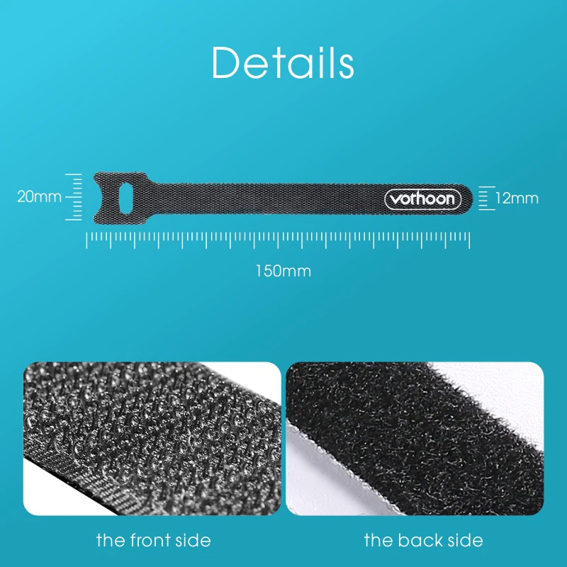 

Vothoon 20PCS Cable Organizer Wire Winder Clip Earphone Holder Mouse Cord Protector HDMI Cable Management For iPhone Samsung USB