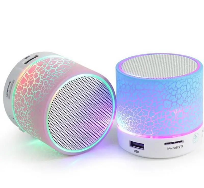 Мини беспроводной портативный Bluetooth динамик s Crack светодиодный USB Радио FM MP3 стерео