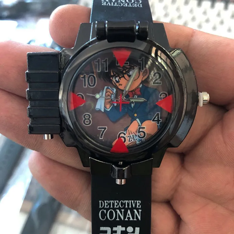 Экшн-часы из аниме Детектив Конан кварцевые фигурки могут запусксветодиодный