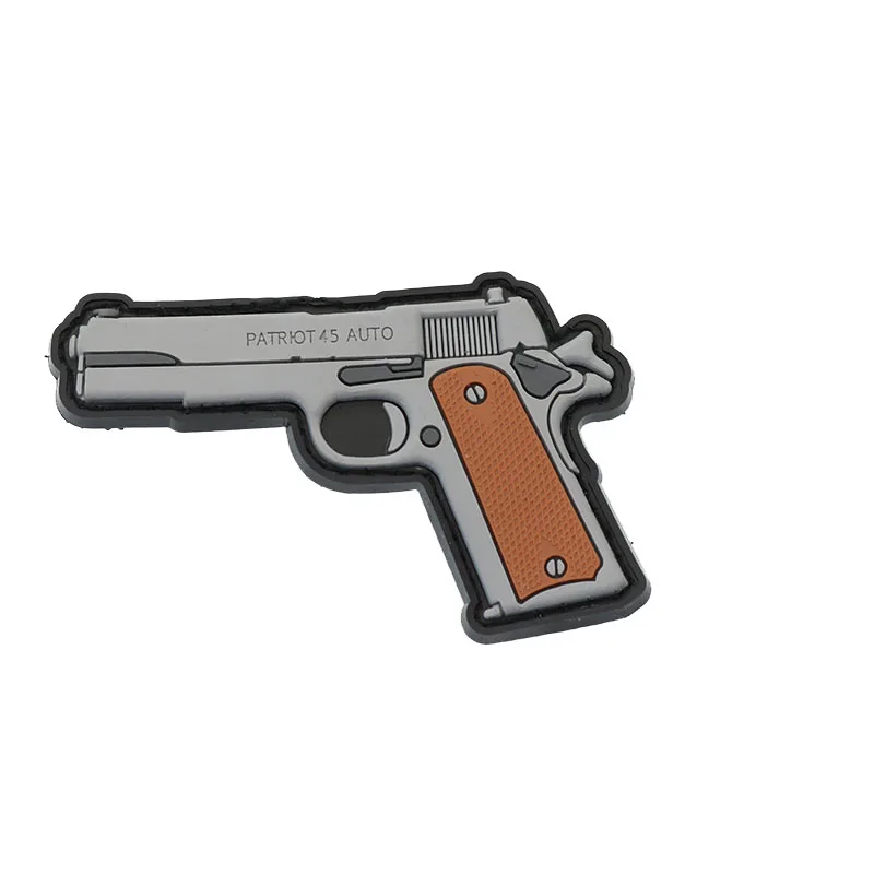 Значок военного оружия из ПВХ 1911 военный тактический значок торговой марки