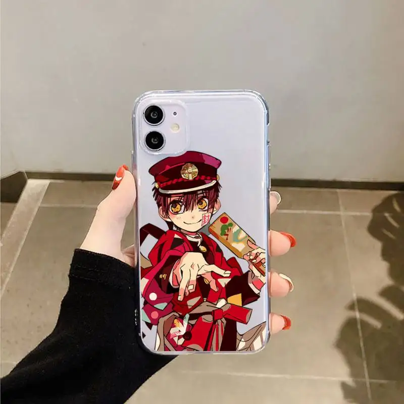 

Anime Toilet Bound Hanako Kun Phone Case Transparent for iPhone 11 12 mini pro XS MAX 8 7 6 6S Plus X 5S SE 2020 XR