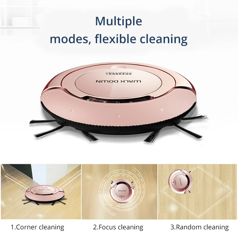 robot vacuum cleaner Robot Vacuum Cleaner Sweep&ampWet Mop Simultaneously For Hard Floors&ampCarpet Run Dust Sterilize Smart Planned | Бытовая