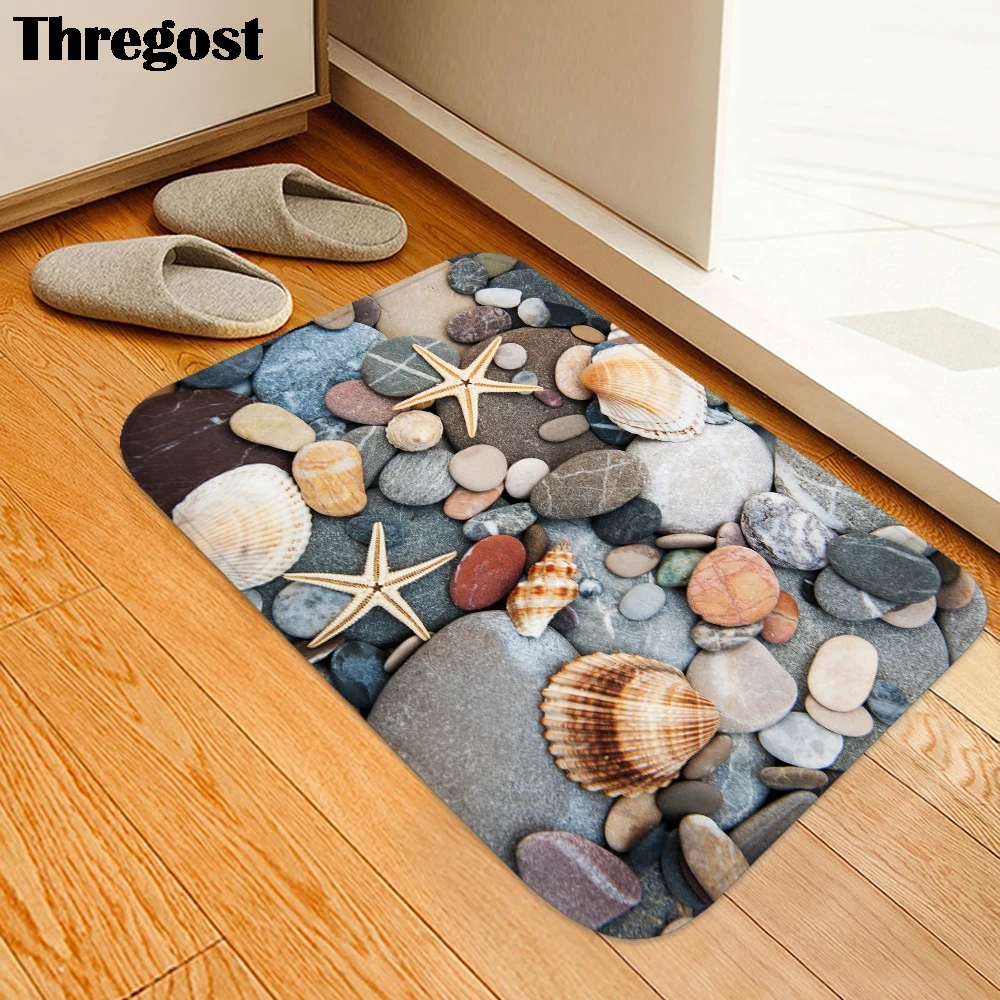 Фото 3D коврики для кухни с живописным принтом Thregost, нескользящий коврик для пола, Длинные коврики для двери, коврики для прихожей и кухни, нескользящий коврик для спальни №5