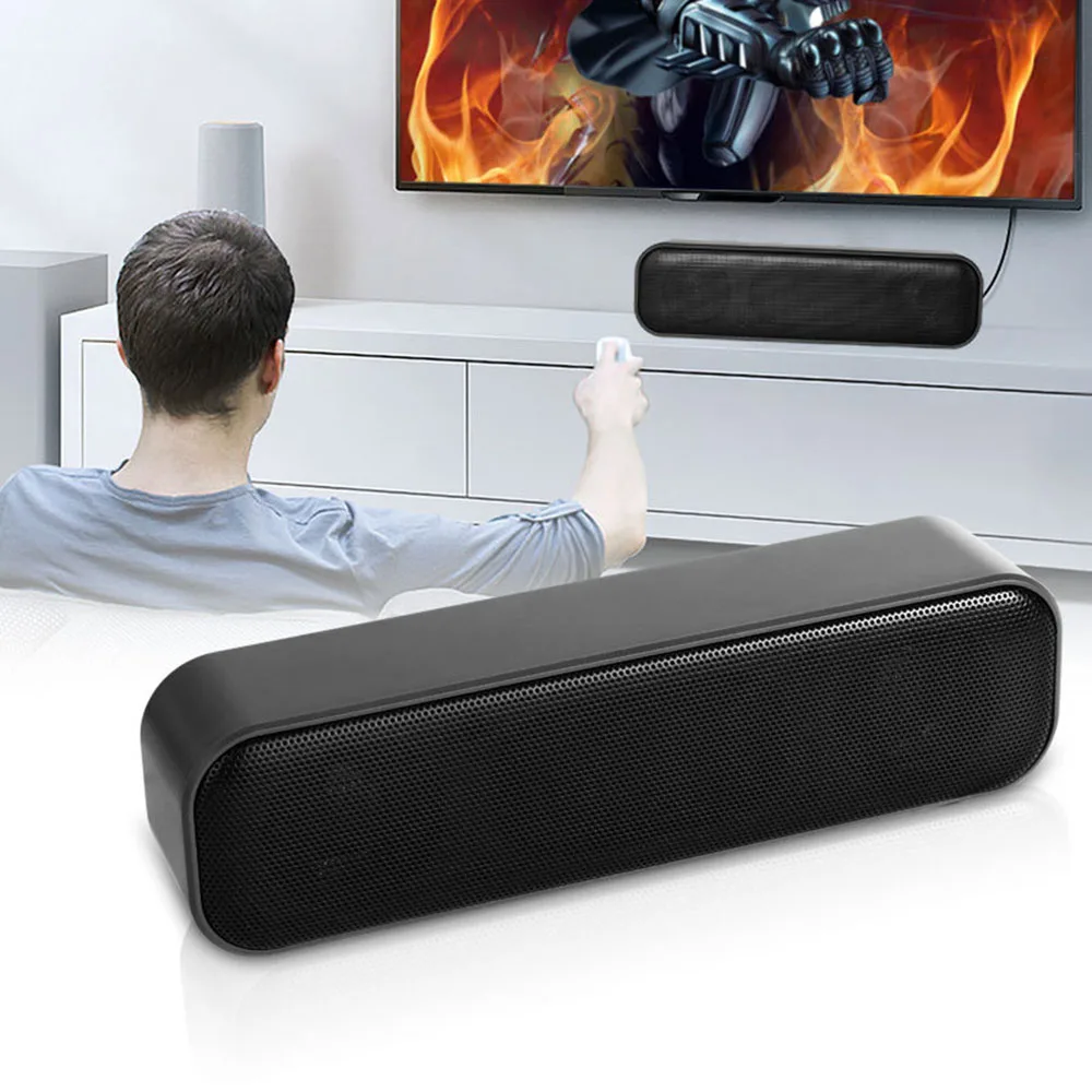 

Portable USB Speaker Powered 3D Stereo Surround Soundbar Wired Computer Sound Laptop Subwoofer Desktop Mini Speaker Home Office