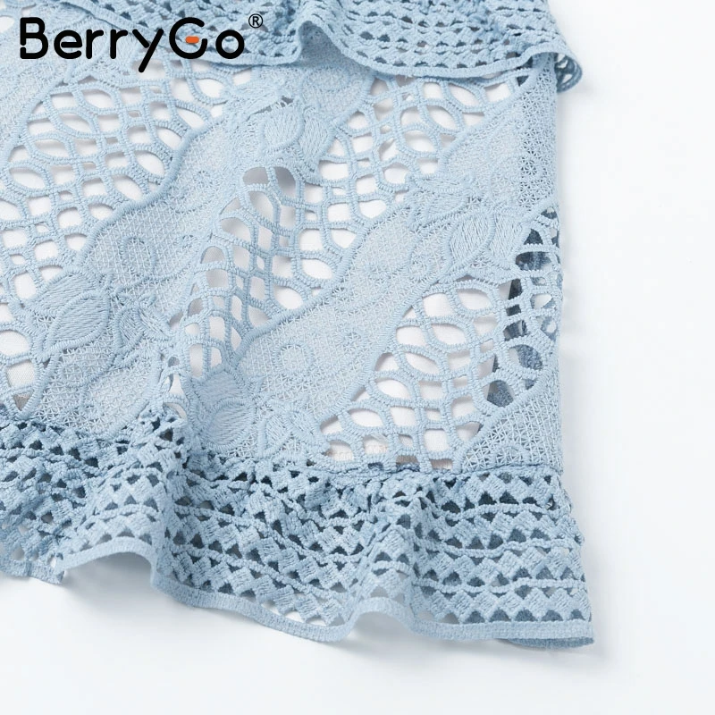 BerryGo сексуальное открытое осеннее платье женские с высокой талией Вышитые bodycon платья Меховая куртка с застежкой-молнией женские vestidos